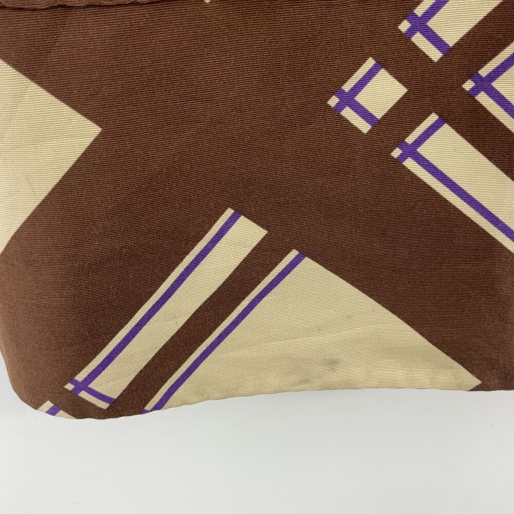 Marc Jacobs Brown/Cream Plaid Silk Cotton Neck Tie Shift Dress Women’s Size 6 - Picture 5 of 6